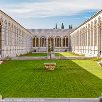 Buy canvas prints of Camposanto courtyard - Pisa by Laszlo Konya