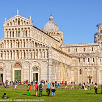 Buy canvas prints of Cathedral and the Leaning Tower - Pisa by Laszlo Konya