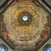 Buy canvas prints of Frescoes of the dome of the Cathedral - Florence by Laszlo Konya