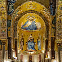 Buy canvas prints of One of the three apses of Cappella Palatina - Palermo by Laszlo Konya