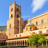 Buy canvas prints of Cathedral photographed from the Abbey - Monreale by Laszlo Konya