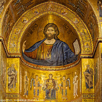 Buy canvas prints of Mosaics above the Main Altar - Monreale by Laszlo Konya