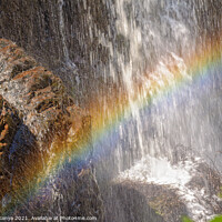 Buy canvas prints of Rainbow at the MacKenzie Falls - Grampians by Laszlo Konya