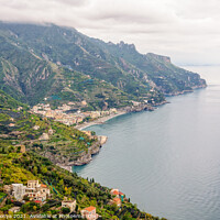 Buy canvas prints of View of the Amalfi Coast - Ravello by Laszlo Konya