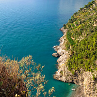 Buy canvas prints of Little beach - Amalfi Coast by Laszlo Konya