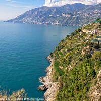 Buy canvas prints of Mar Tirreno - Amalfi Coast by Laszlo Konya
