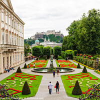 Buy canvas prints of Mirabell Gardens - Salzburg by Laszlo Konya