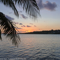 Buy canvas prints of Sunset - Port Vila by Laszlo Konya