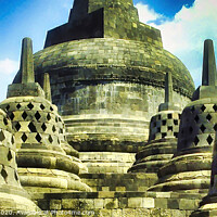 Buy canvas prints of the beauty of Borobudur temple by John Lusikooy