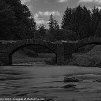 Buy canvas prints of The hidden bridge. Llwyn on reservoir south wales by Darren Evans