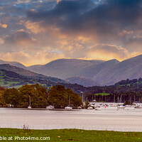 Buy canvas prints of Lake Windermere from Bowness by Cliff Kinch