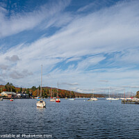 Buy canvas prints of Majestic Panorama of Autumnal Lake Windermere by Cliff Kinch