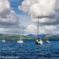 Buy canvas prints of Yachts on Lake Windermere by Cliff Kinch