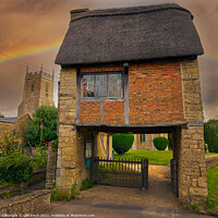 Buy canvas prints of The Lych Gate Long Compton by Cliff Kinch