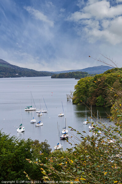 Majestic Views of Lake Windermere Picture Board by Cliff Kinch
