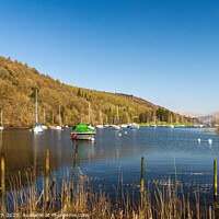 Buy canvas prints of Lake Windermere from the ferry by Cliff Kinch
