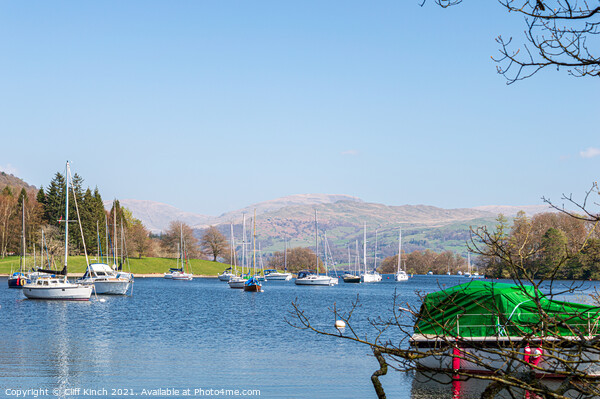 Peaceful Lake Windermere Picture Board by Cliff Kinch
