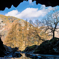 Buy canvas prints of Awe-inspiring view from Rydal Cave by Cliff Kinch