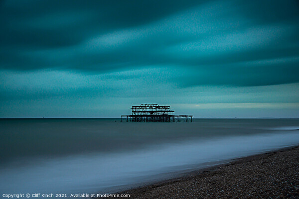 Brighton Blue Picture Board by Cliff Kinch