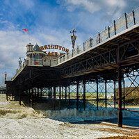 Buy canvas prints of Under Brighton Palace Pier by Cliff Kinch