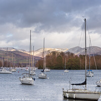 Buy canvas prints of Lake Windermere to High Borrans by Cliff Kinch