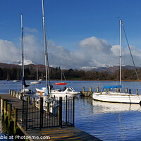 Buy canvas prints of Lake Windermere from Ambleside Jetty by Cliff Kinch