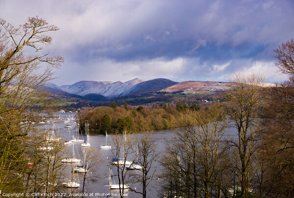 Lake Windermere and Belle Isle Picture Board by Cliff Kinch