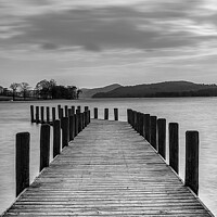 Buy canvas prints of Lake Coniston Jetty  by Cliff Kinch