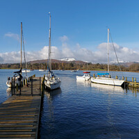 Buy canvas prints of Lake Windermere from Ambleside by Cliff Kinch