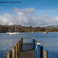 Buy canvas prints of Lake District Jetty by Cliff Kinch