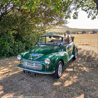 Buy canvas prints of Vintage Morris Minor Convertible by Cliff Kinch