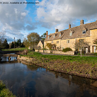 Buy canvas prints of Lower Slaughter village by Cliff Kinch