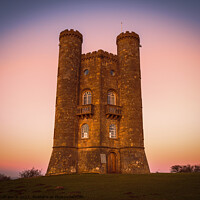 Buy canvas prints of Evening grips Broadway Tower by Cliff Kinch