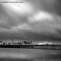 Buy canvas prints of Brighton Pier monochrome by Cliff Kinch