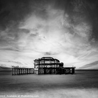 Buy canvas prints of Brighton West Pier by Cliff Kinch