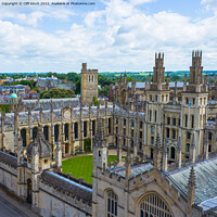 Buy canvas prints of Heavenly Views of Oxford by Cliff Kinch