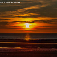 Buy canvas prints of Sunset at Formby beach by Cliff Kinch