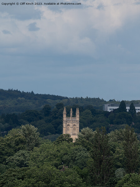 Magdalen Tower oxford Picture Board by Cliff Kinch