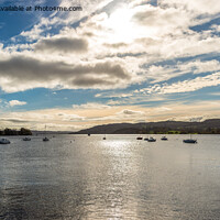 Buy canvas prints of Lake Windermere early evening by Cliff Kinch