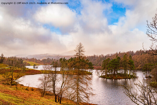 Autumn at Tarn Hows Picture Board by Cliff Kinch