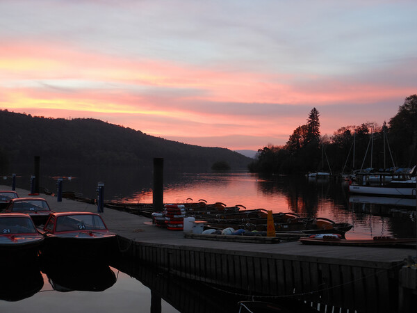 Bowness Evening Picture Board by Cliff Kinch