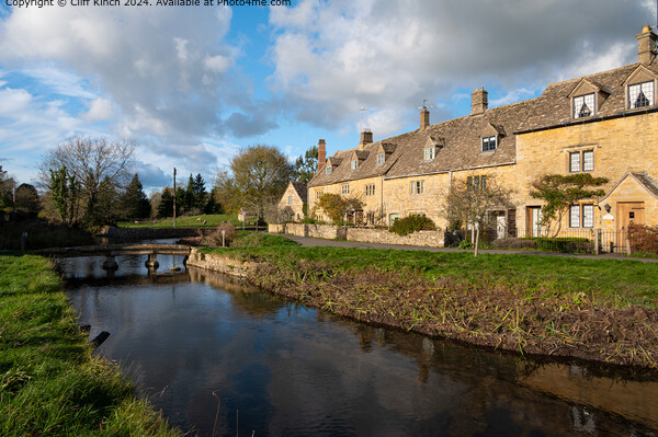 Lower Slaughter Cotswolds Picture Board by Cliff Kinch
