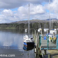 Buy canvas prints of Panoramic View of Lake Windermere by Cliff Kinch