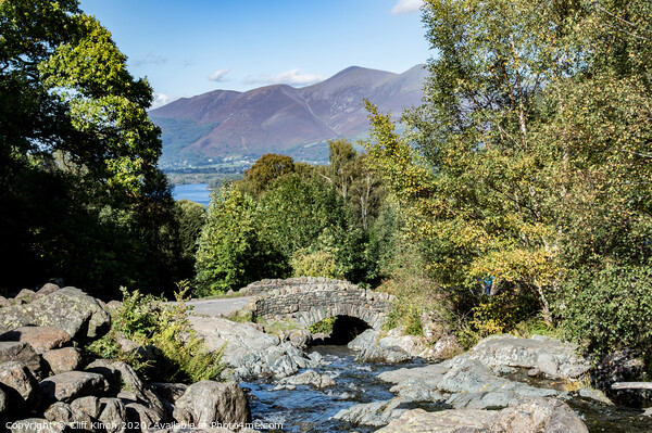 Skiddaw from Ashness Bridge Lake District Picture Board by Cliff Kinch