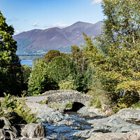 Buy canvas prints of Skiddaw from Ashness Bridge Lake District by Cliff Kinch