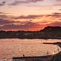 Buy canvas prints of Sunset Lytchett Bay Dorset by Cliff Kinch