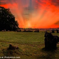 Buy canvas prints of Rollright ancient stone circle  by Cliff Kinch