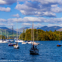 Buy canvas prints of Lake Windermere from Ferry Bay by Cliff Kinch