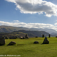 Buy canvas prints of Castlerigg Stone Circle panorama by Cliff Kinch