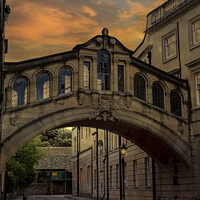 Buy canvas prints of Evening over Bridge of Sighs Oxford by Cliff Kinch